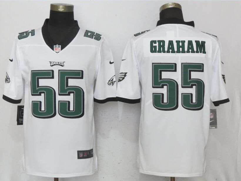 Men Philadelphia Eagles #55 Graham White Vapor Untouchable Limited Nike NFL Jerseys